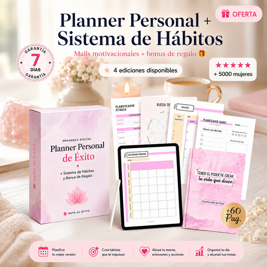 Planner Personal +10 Bonus 🎁 | Ruta al Éxito