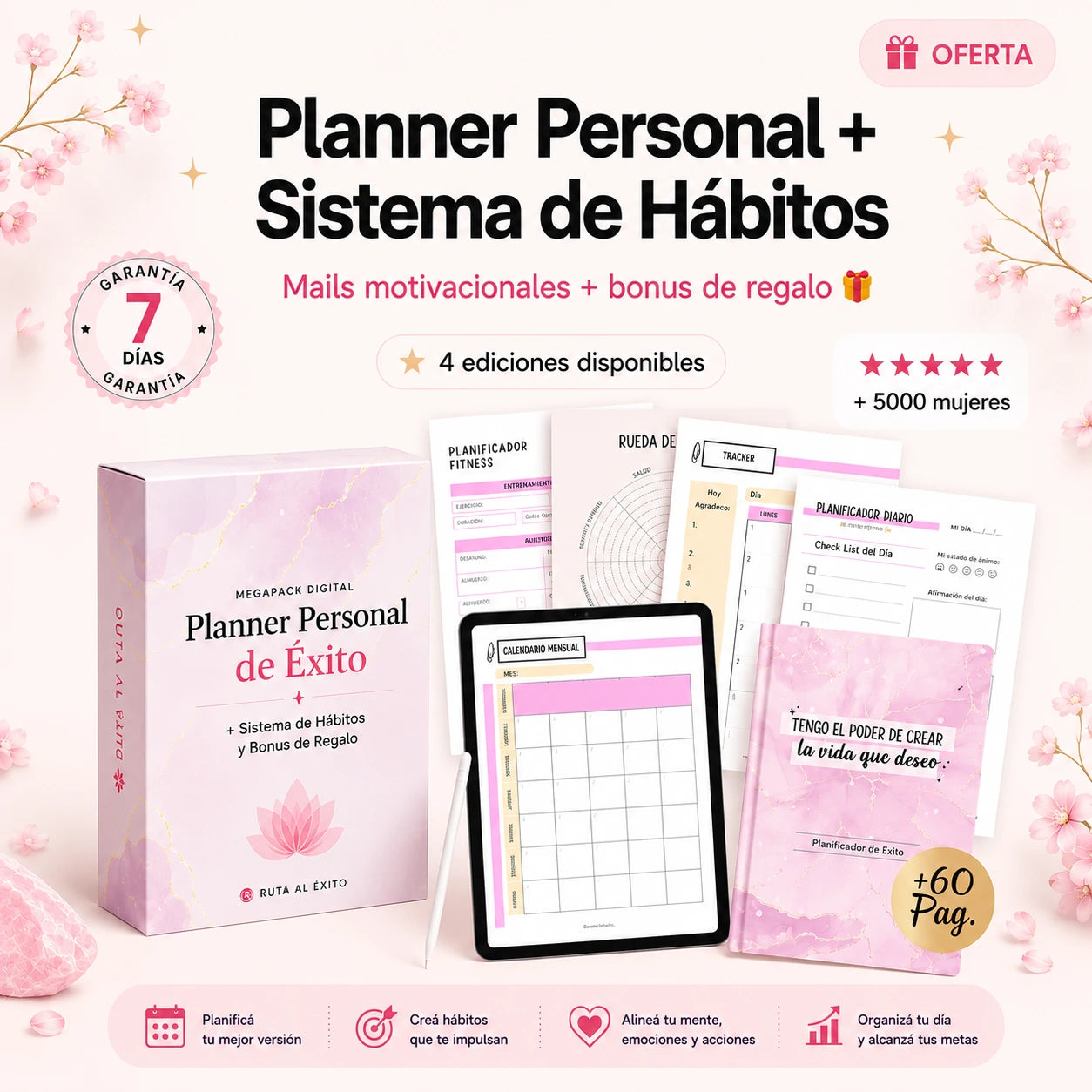 Planner Personal + Bonus de Regalo🎁 | By Ruta al Éxito