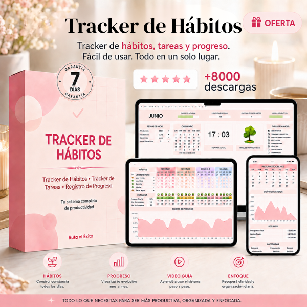 👑 Tracker de Hábitos Digital: Video Guía + Plantilla